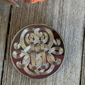 Silver Tone Celtic Knot Scarf Clip | Irish Knotwork Scarf Ring | Vintage Style